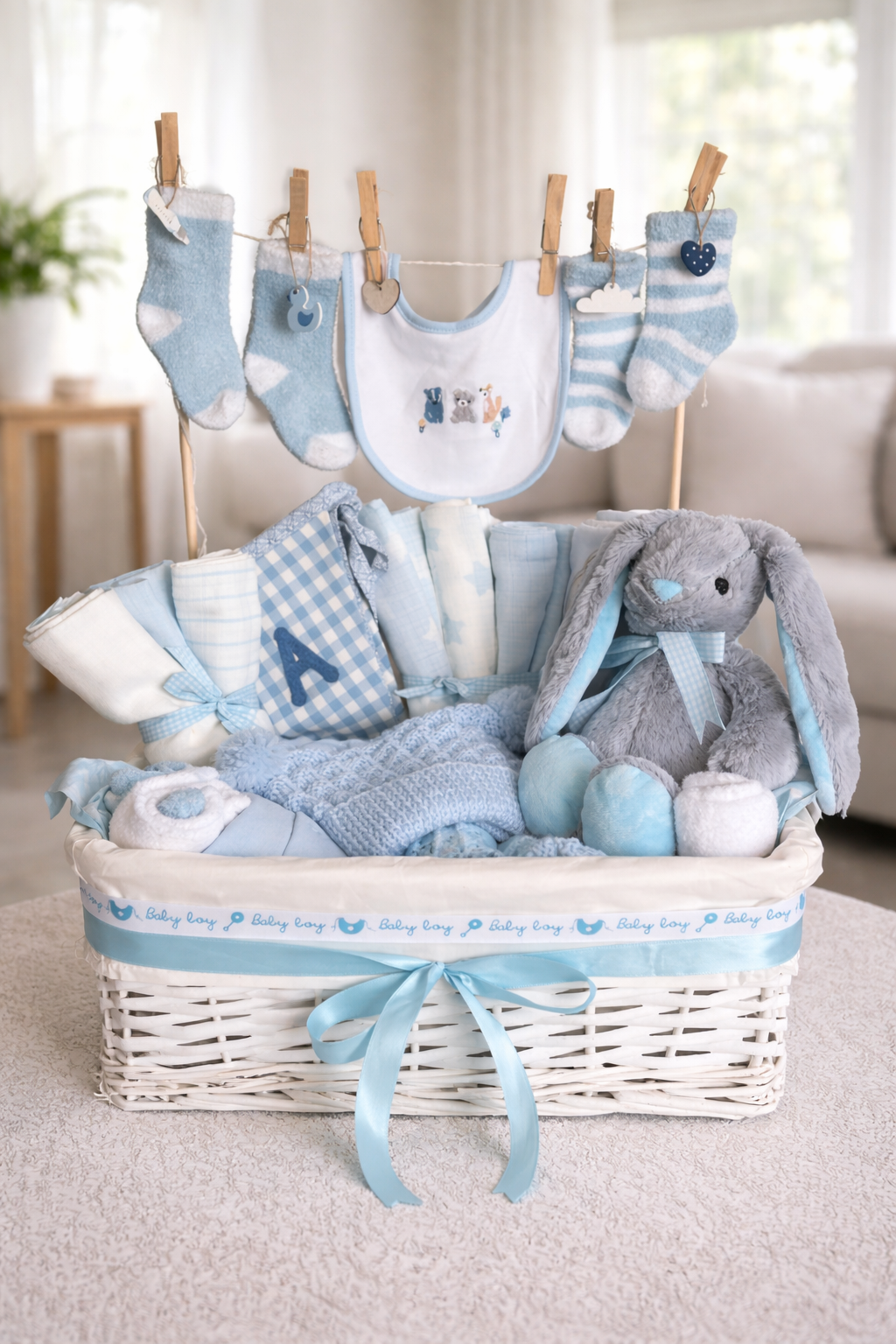 Coffret Naissance Personnalisé  – Panier Cadeau Bébé